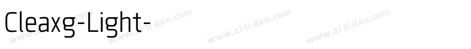 Cleaxg-Light字体转换