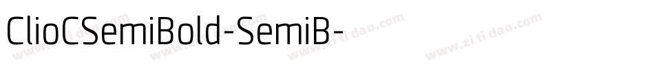 ClioCSemiBold-SemiB字体转换