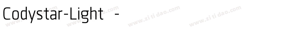 Codystar-Light生成器字体转换