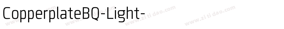 CopperplateBQ-Light字体转换