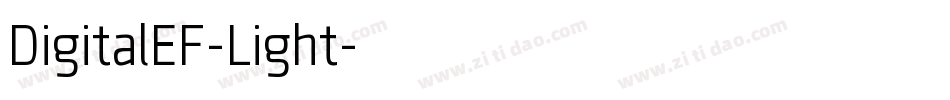 DigitalEF-Light字体转换