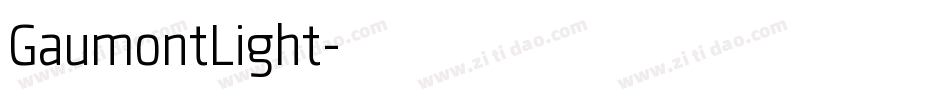 GaumontLight字体转换