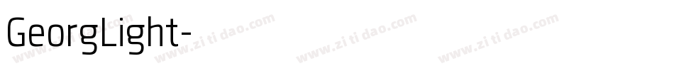 GeorgLight字体转换