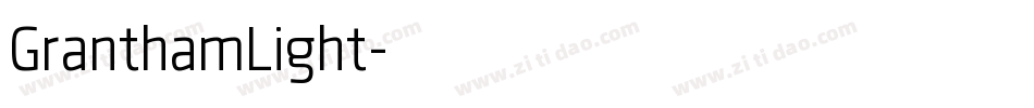 GranthamLight字体转换