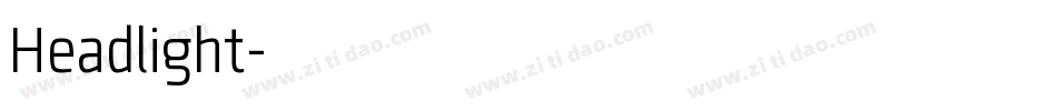 Headlight字体转换
