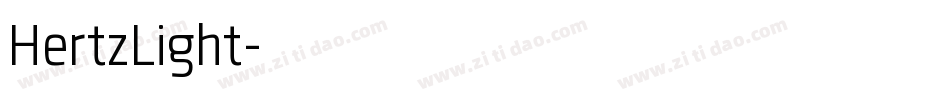 HertzLight字体转换