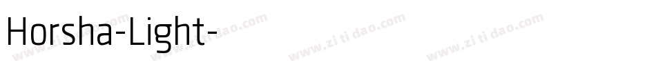 Horsha-Light字体转换