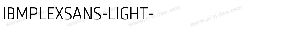 IBMPLEXSANS-LIGHT字体转换