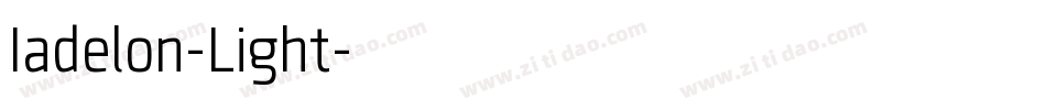 Iadelon-Light字体转换