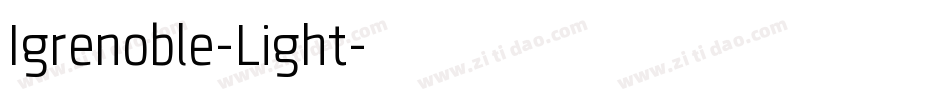 Igrenoble-Light字体转换