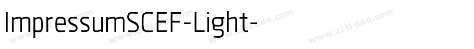 ImpressumSCEF-Light字体转换