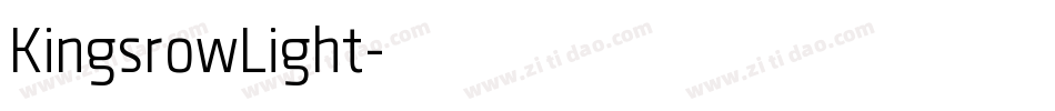 KingsrowLight字体转换