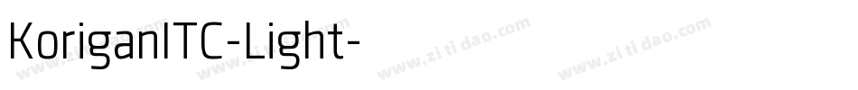 KoriganITC-Light字体转换
