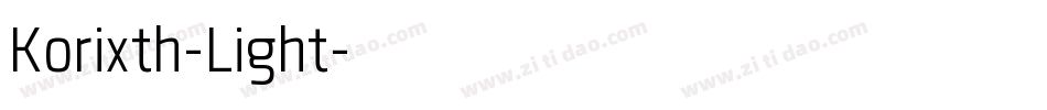 Korixth-Light字体转换