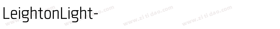 LeightonLight字体转换