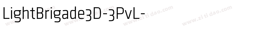 LightBrigade3D-3PvL字体转换