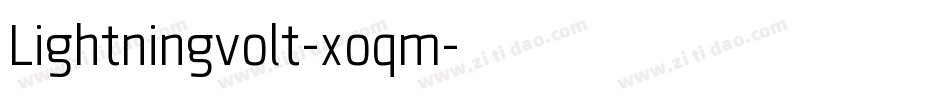 Lightningvolt-xoqm字体转换