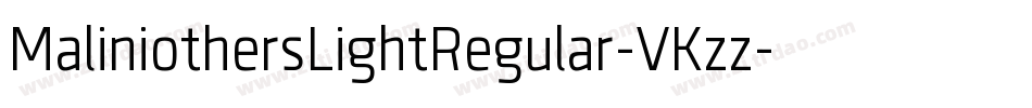 MaliniothersLightRegular-VKzz字体转换