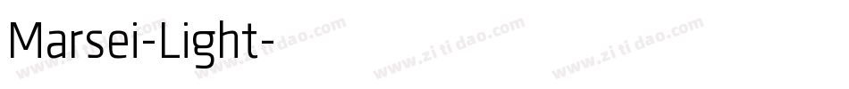 Marsei-Light字体转换