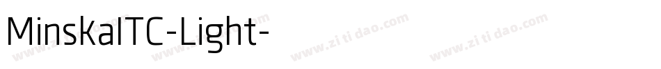 MinskaITC-Light字体转换