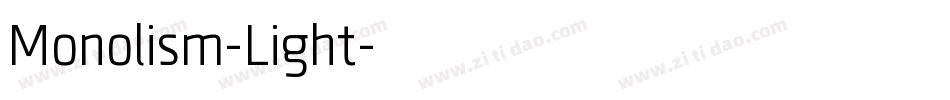 Monolism-Light字体转换