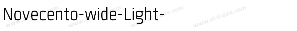 Novecento-wide-Light字体转换