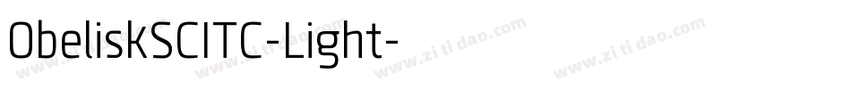 ObeliskSCITC-Light字体转换