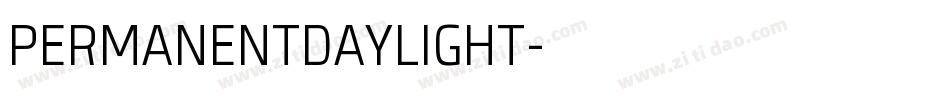 PERMANENTDAYLIGHT字体转换