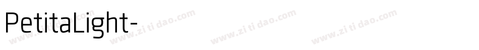 PetitaLight字体转换