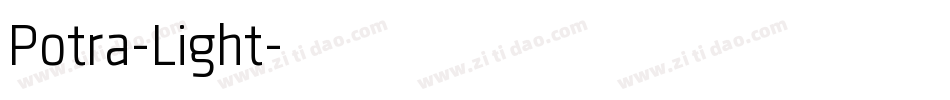 Potra-Light字体转换