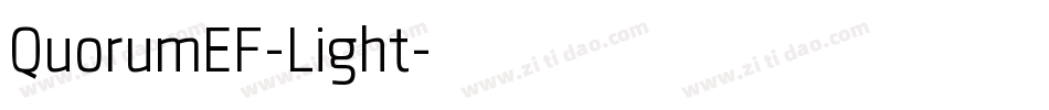 QuorumEF-Light字体转换
