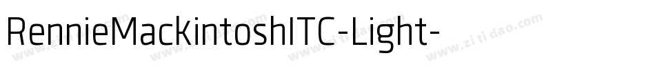 RennieMackintoshITC-Light字体转换