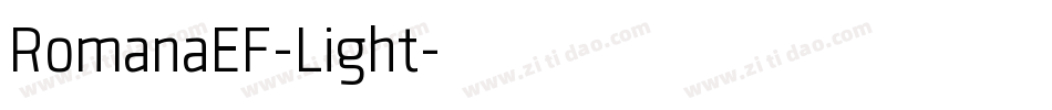 RomanaEF-Light字体转换
