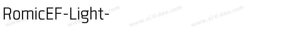 RomicEF-Light字体转换