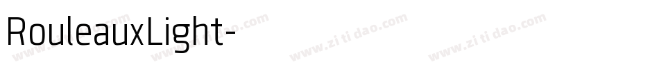 RouleauxLight字体转换
