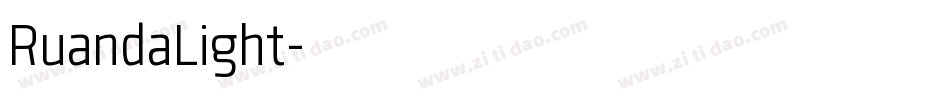 RuandaLight字体转换