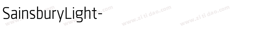 SainsburyLight字体转换