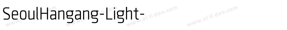 SeoulHangang-Light字体转换
