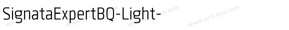 SignataExpertBQ-Light字体转换
