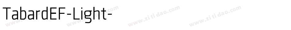 TabardEF-Light字体转换
