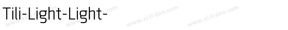 Tili-Light-Light字体转换