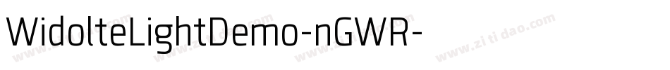 WidolteLightDemo-nGWR字体转换