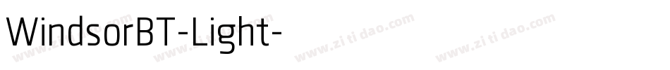 WindsorBT-Light字体转换