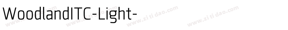 WoodlandITC-Light字体转换