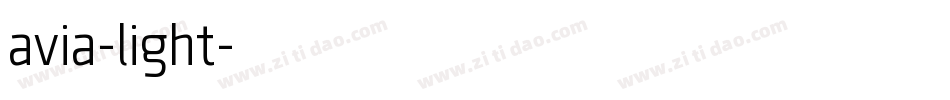 avia-light字体转换