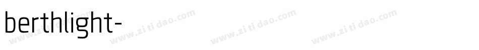berthlight字体转换