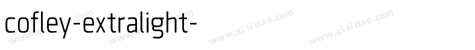 cofley-extralight字体转换