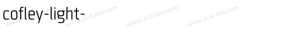 cofley-light字体转换