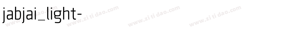 jabjai_light字体转换