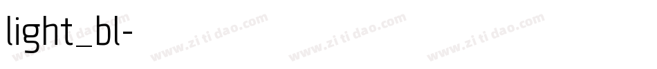 light_bl字体转换